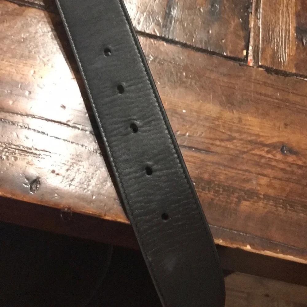 AUTHENTIC Gucci Double G Buckle Belt Gold/Black - Picture 8 of 13